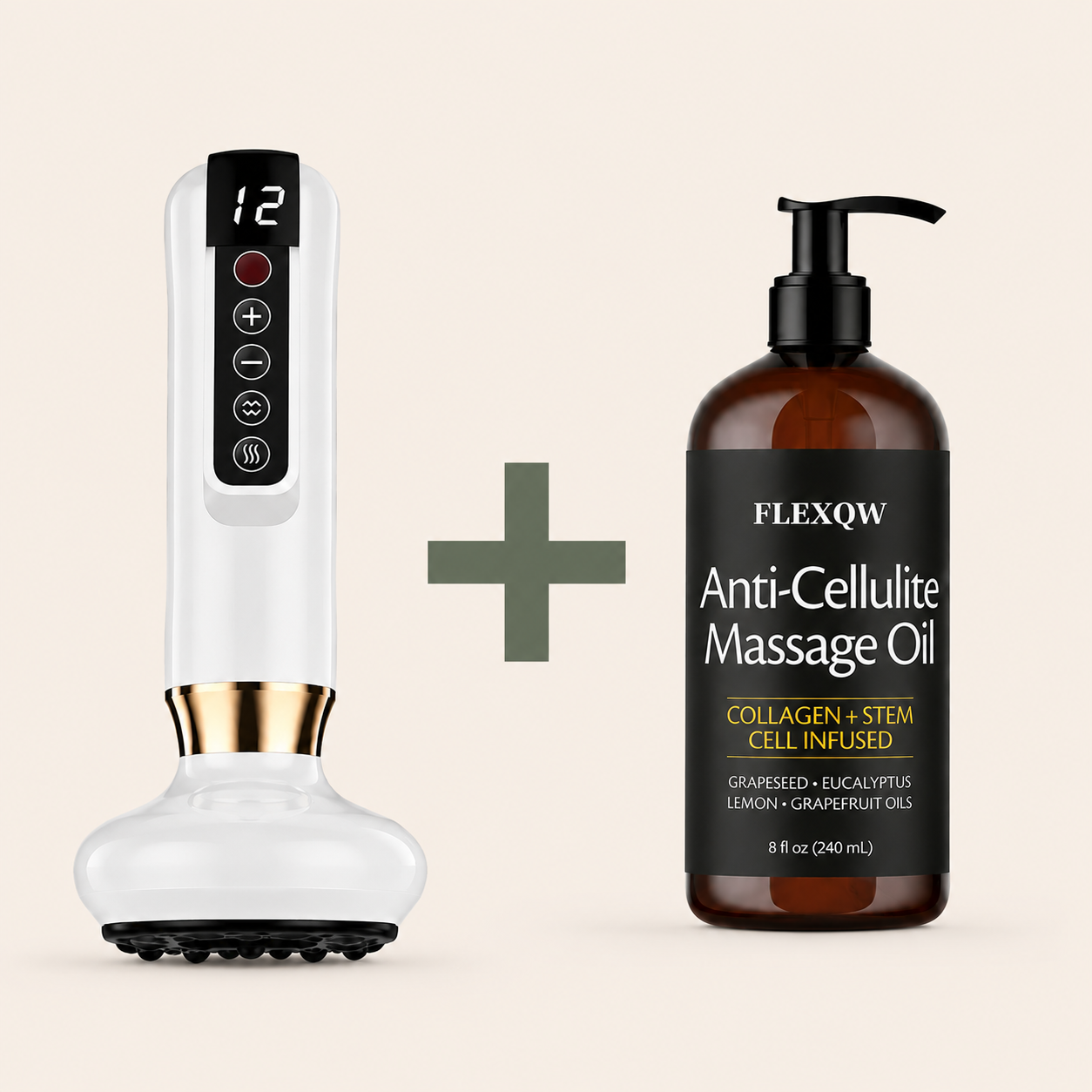 U-Glow™ Cupping Massager & Oil